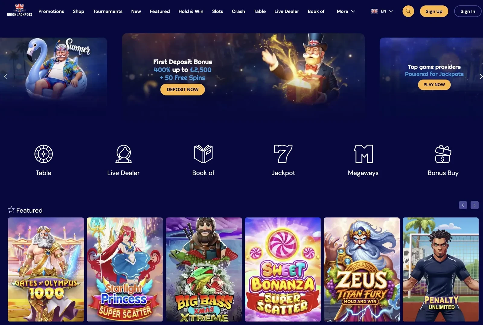 Union Jackpots Casino